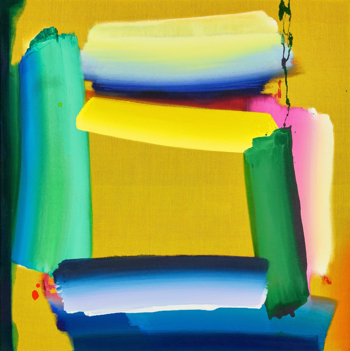 Ptolemy Mann, Gamboge Thread Painting, 2025