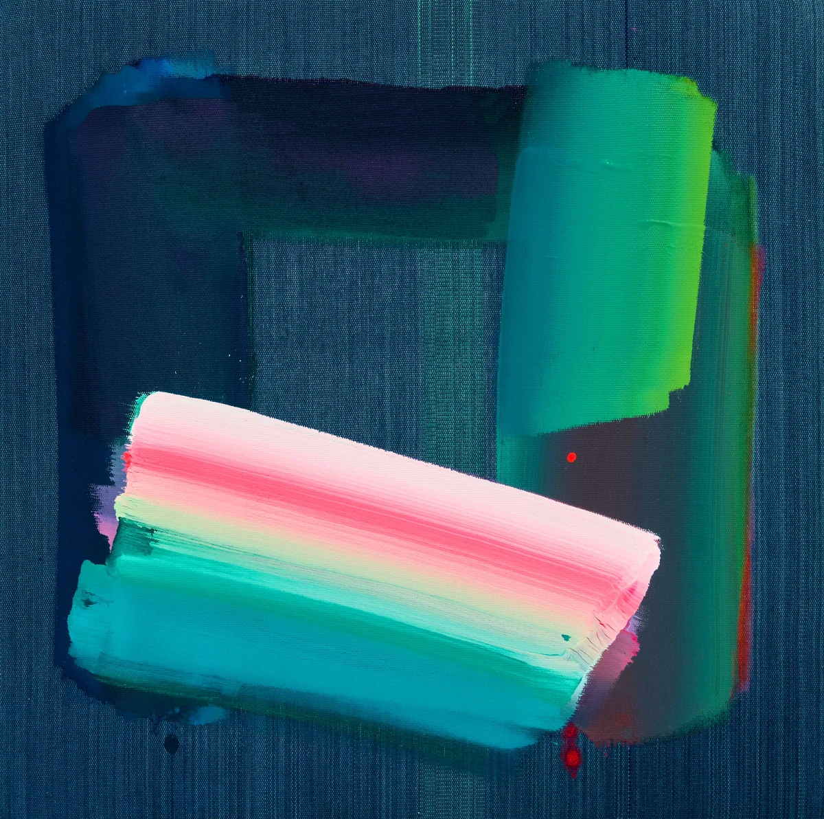 Ptolemy Mann, Caligraphic (On Indigo Ground), 2024