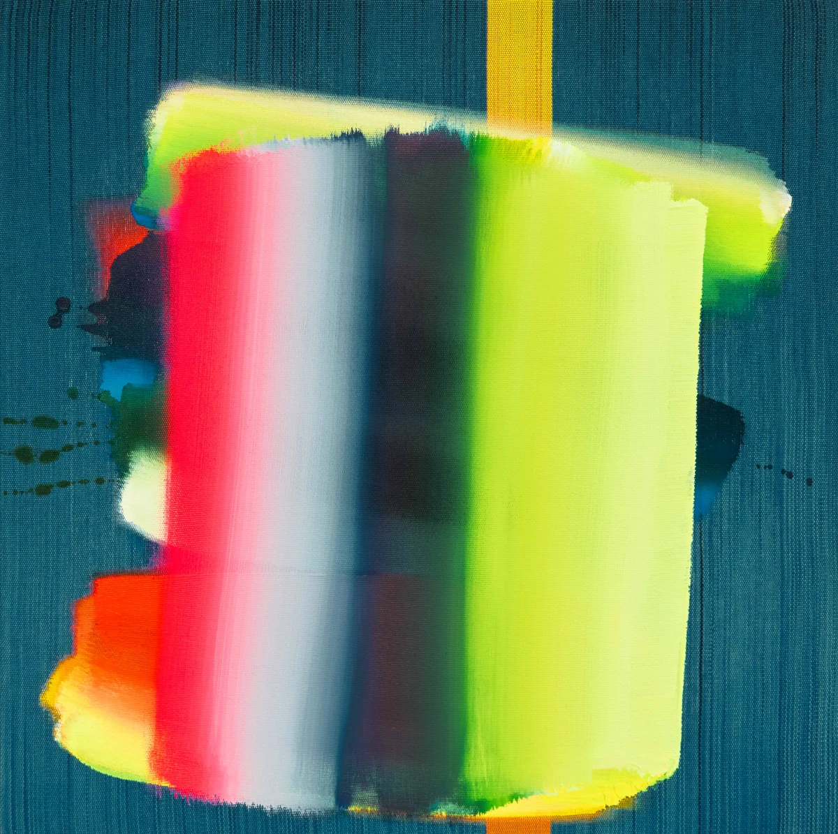 Ptolemy Mann, Caligraphic (On Teal Ground), 2024