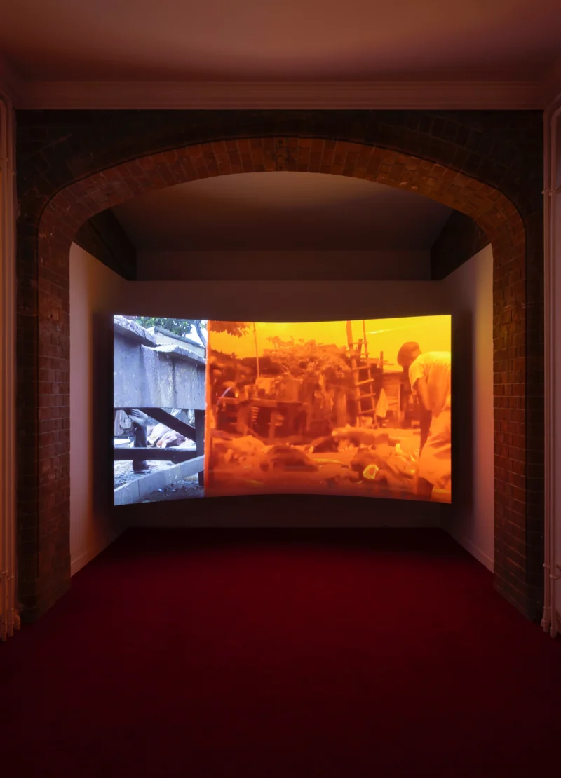 Installation shot from Karimah Ashadu: Tendered, @ Camden Art Centre