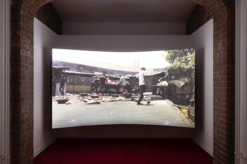 Installation shot from Karimah Ashadu: Tendered, @ Camden Art Centre