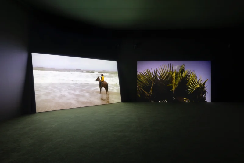 Installation shot from Karimah Ashadu: Tendered, @ Camden Art Centre