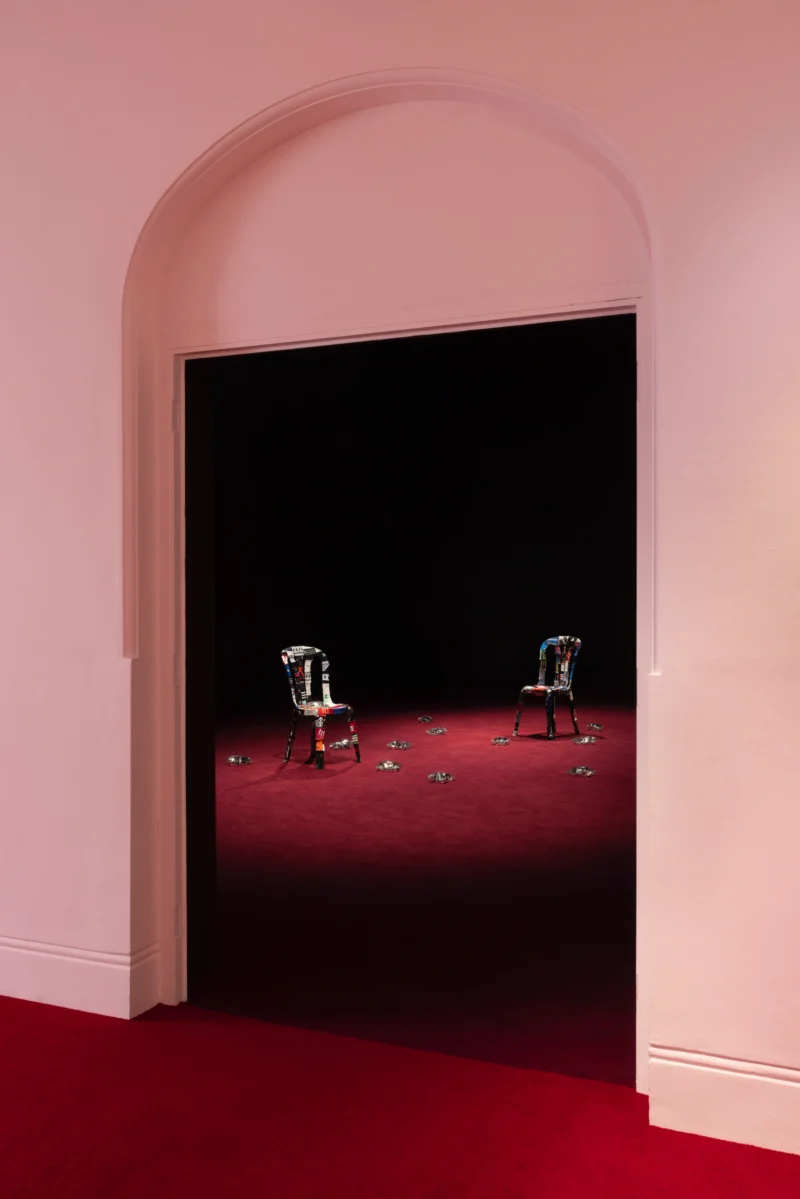 Installation shot from Karimah Ashadu: Tendered, @ Camden Art Centre