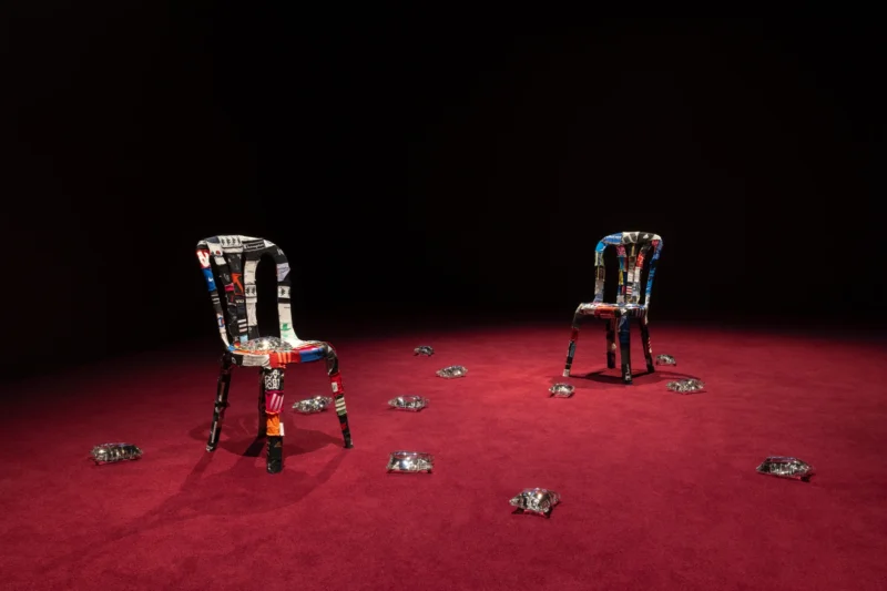 Installation shot from Karimah Ashadu: Tendered, @ Camden Art Centre