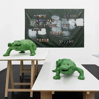 Image from Henrik Olesen: Food chain incl. prehistoric animals, at Galerie Buchholz