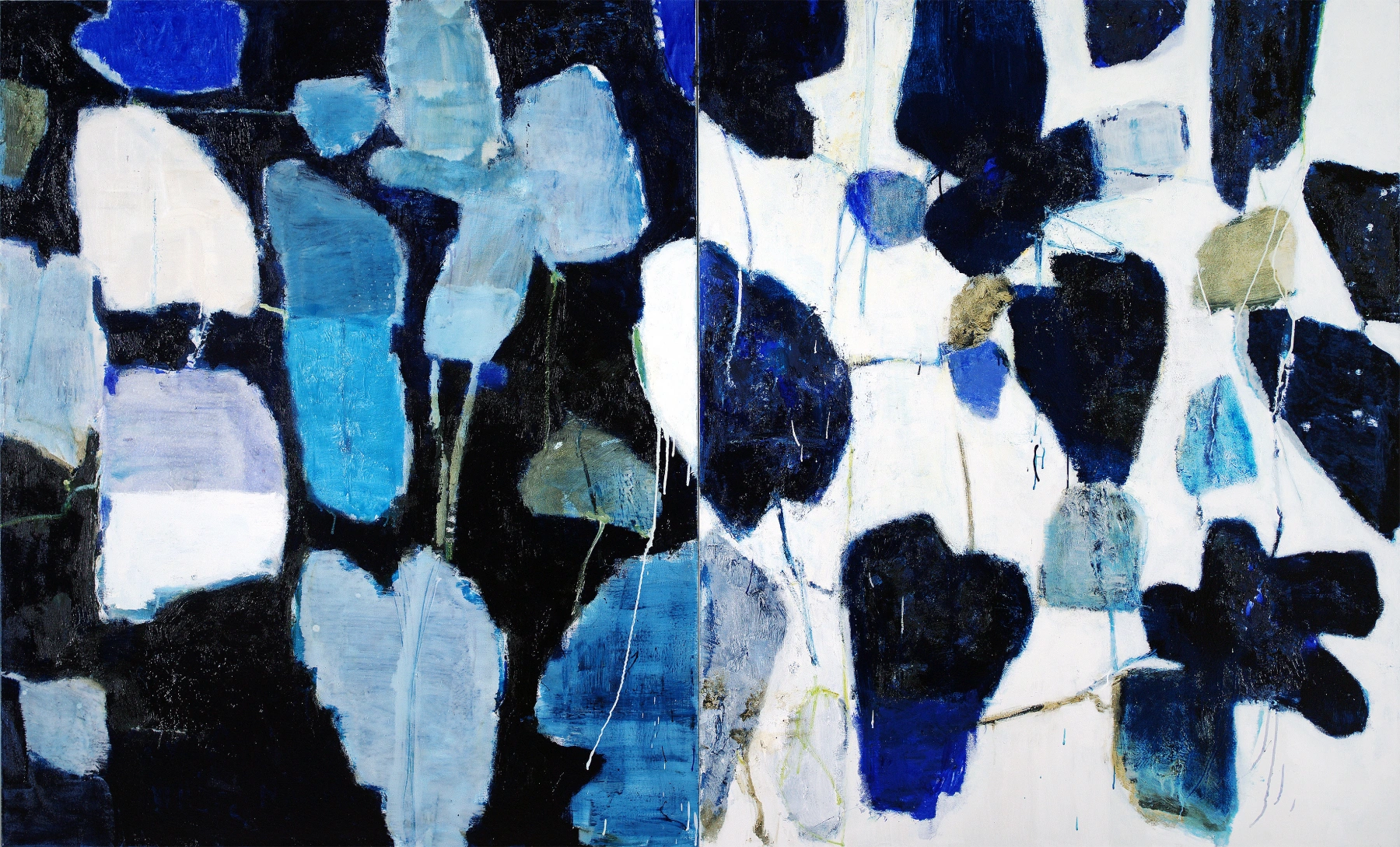 Image for Reza Derakshani: Crowns & Leaves: The Blue Season, at Leila Heller Gallery