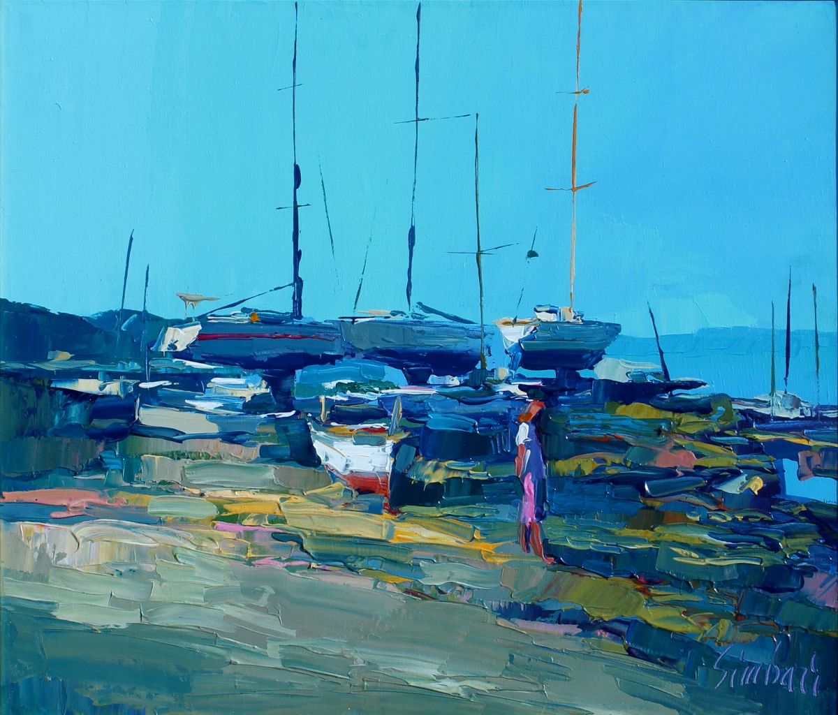 Nicola Simbari, Barche a vela, 1983