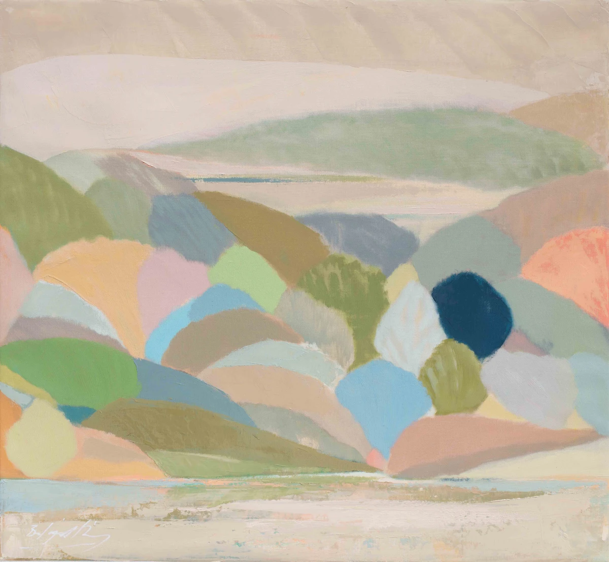 Belynda Henry, Valley breeze with august morning light, 2025