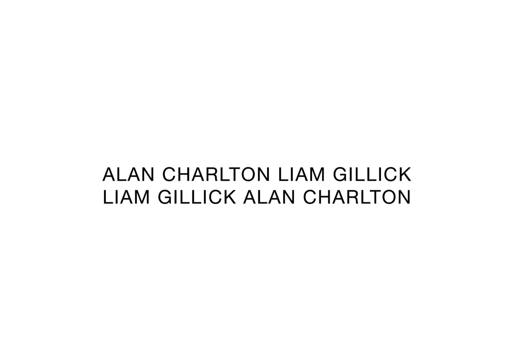 Image for Alan Charlton Liam Gillick at Alfonso Artiaco