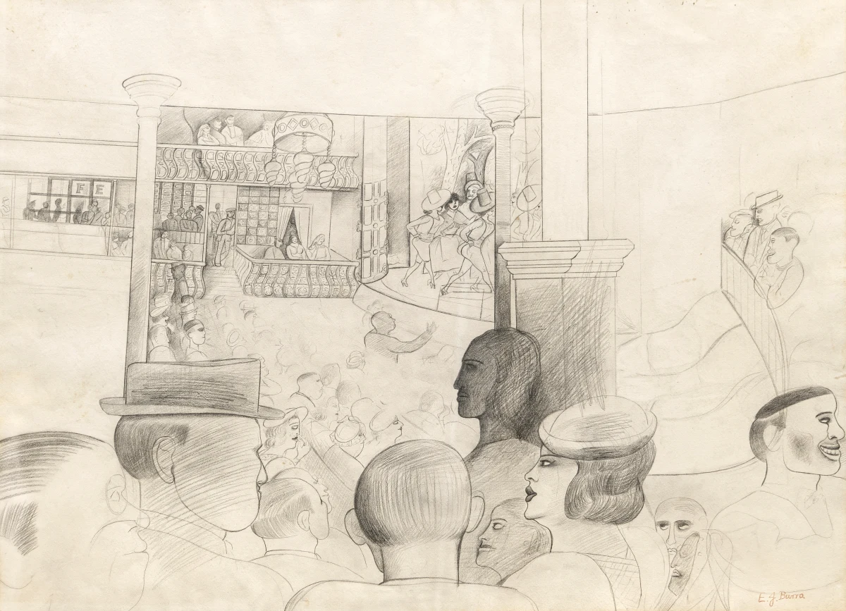 Edward Burra, Musical Comedy, Barcelona, 1935