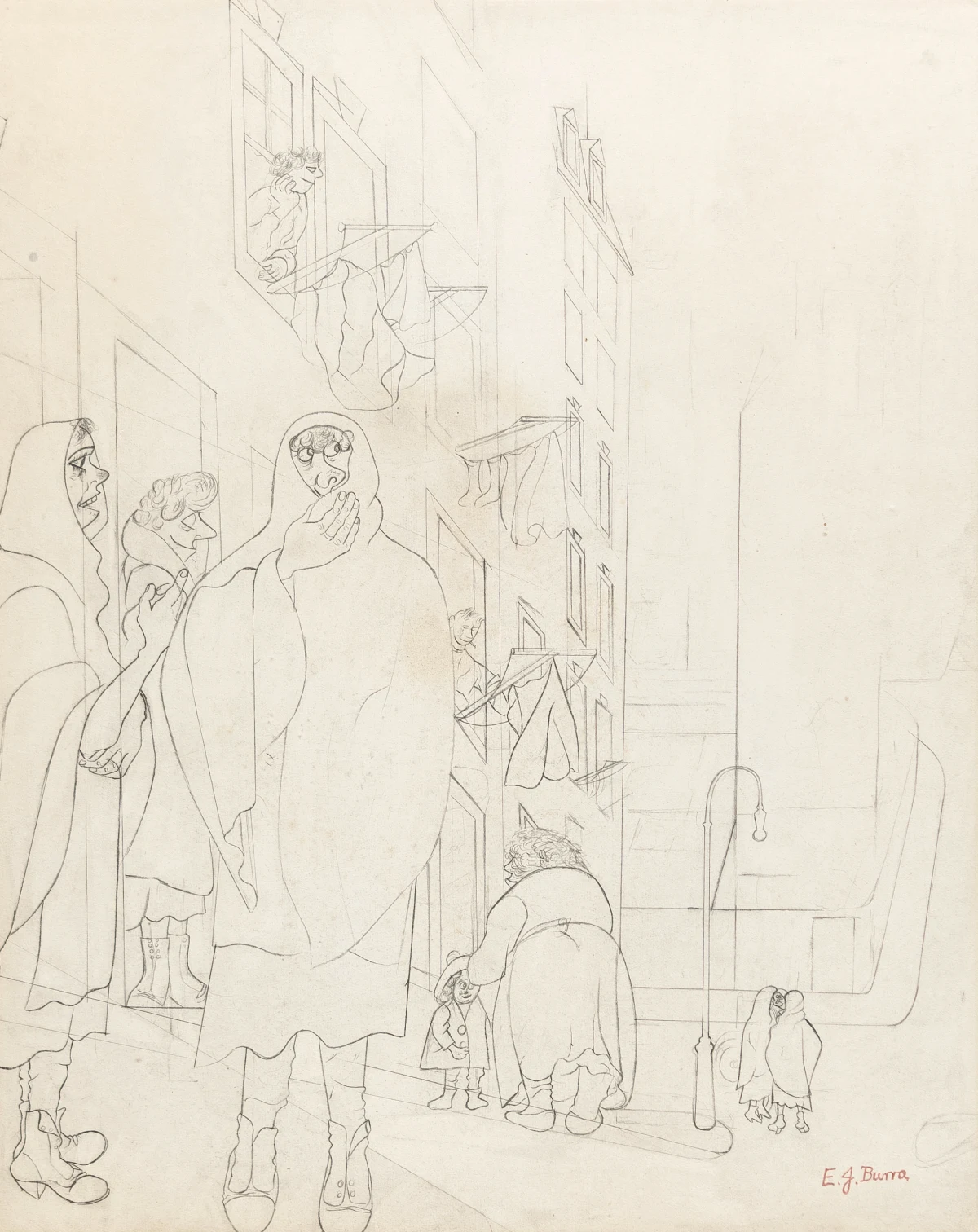 Edward Burra, The Tenement