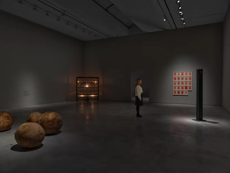 Installation shot from Louise Bourgeois. Gathering Wool, @ Hauser & Wirth