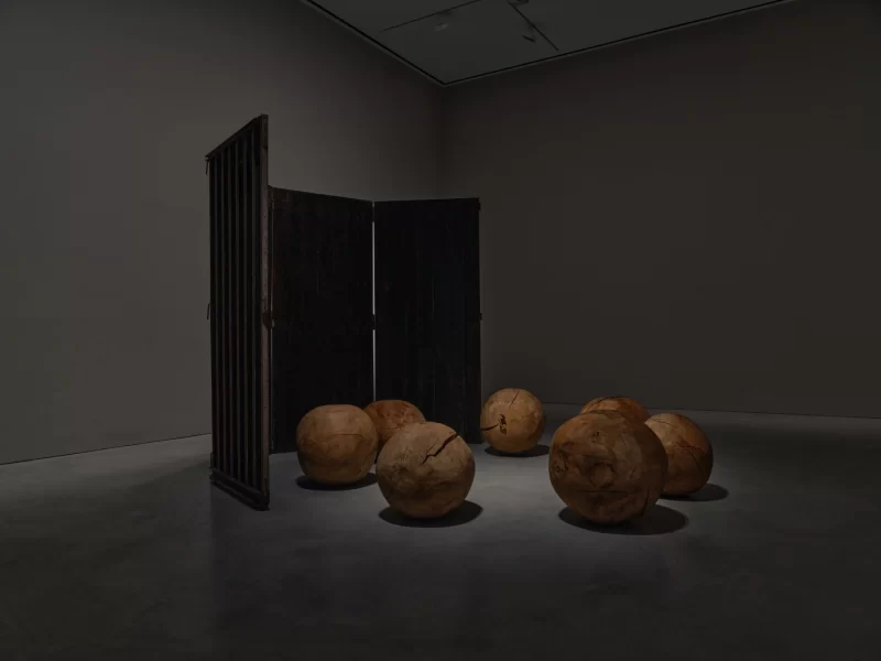 Installation shot from Louise Bourgeois. Gathering Wool, @ Hauser & Wirth