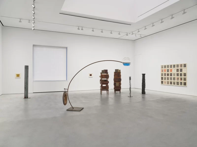 Installation shot from Louise Bourgeois. Gathering Wool, @ Hauser & Wirth