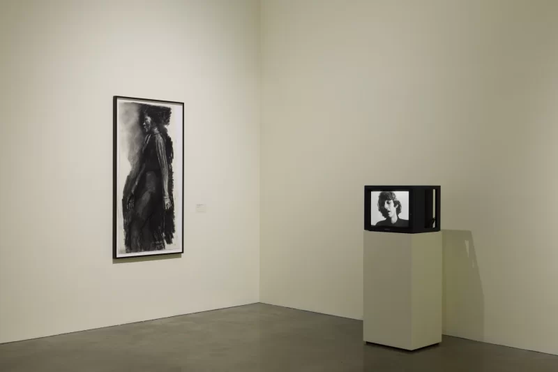 Installation shot from To Improvise A Mountain: Lynette Yiadom-Boakye Curates, @ MK Gallery