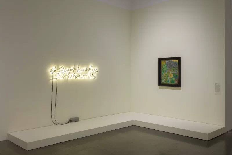 Installation shot from To Improvise A Mountain: Lynette Yiadom-Boakye Curates, @ MK Gallery