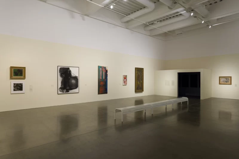 Installation shot from To Improvise A Mountain: Lynette Yiadom-Boakye Curates, @ MK Gallery