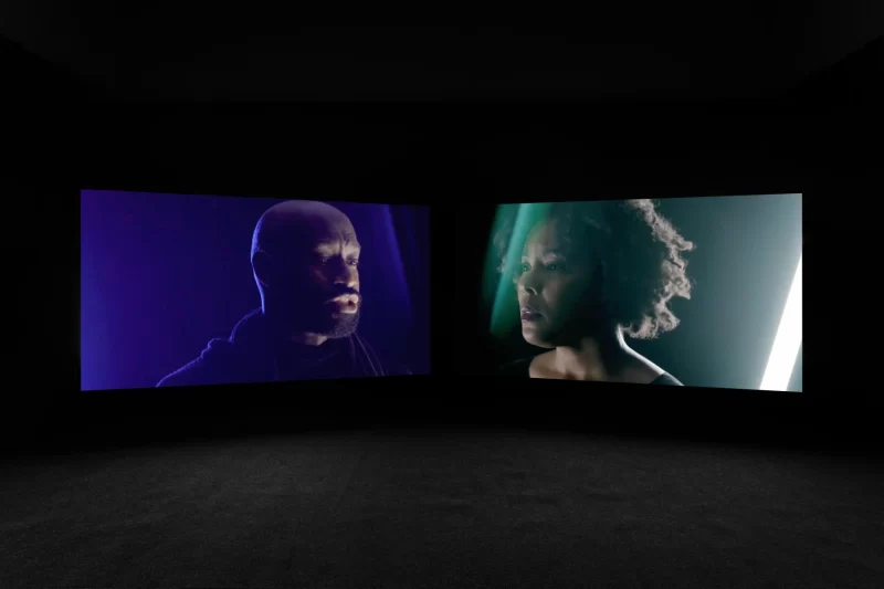 Installation shot from To Improvise A Mountain: Lynette Yiadom-Boakye Curates, @ MK Gallery