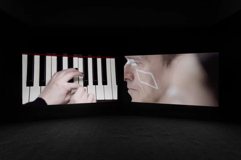 Installation shot from To Improvise A Mountain: Lynette Yiadom-Boakye Curates, @ MK Gallery