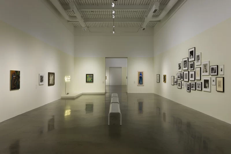 Installation shot from To Improvise A Mountain: Lynette Yiadom-Boakye Curates, @ MK Gallery