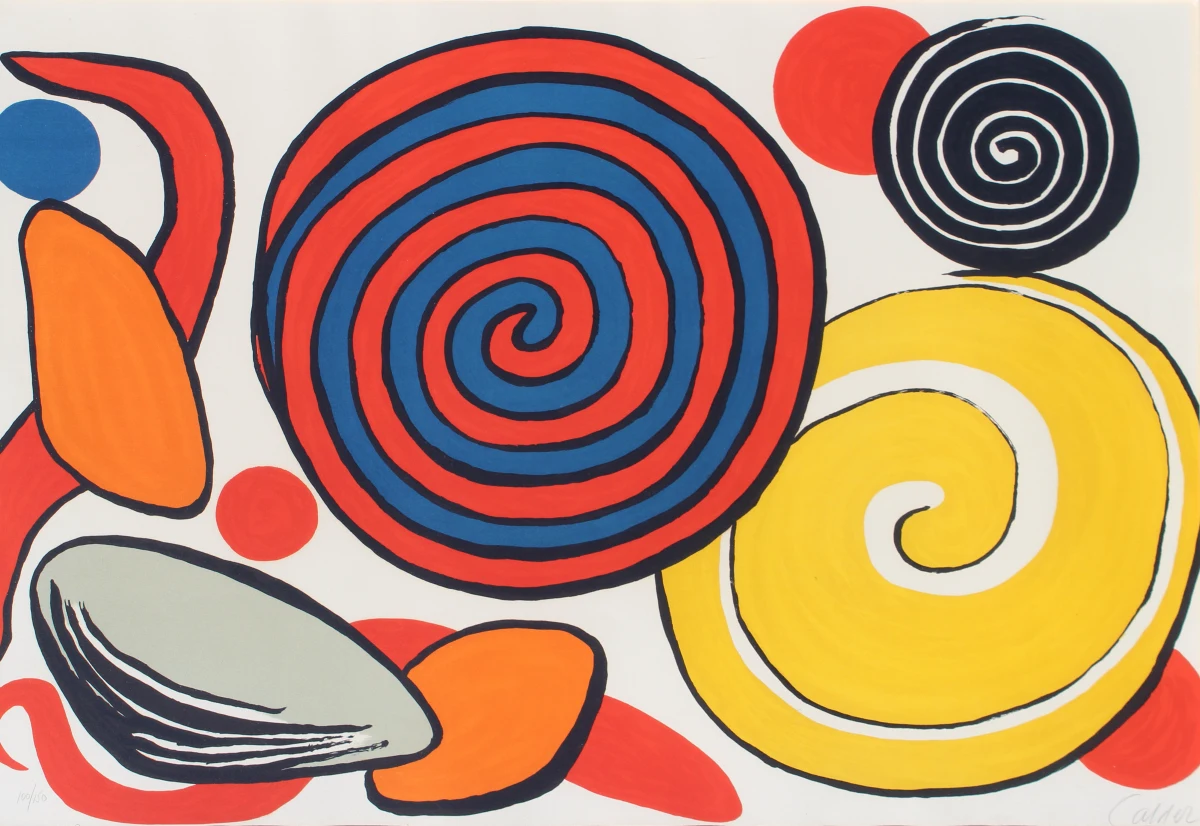 Alexander Calder, Red and Blue Spiral