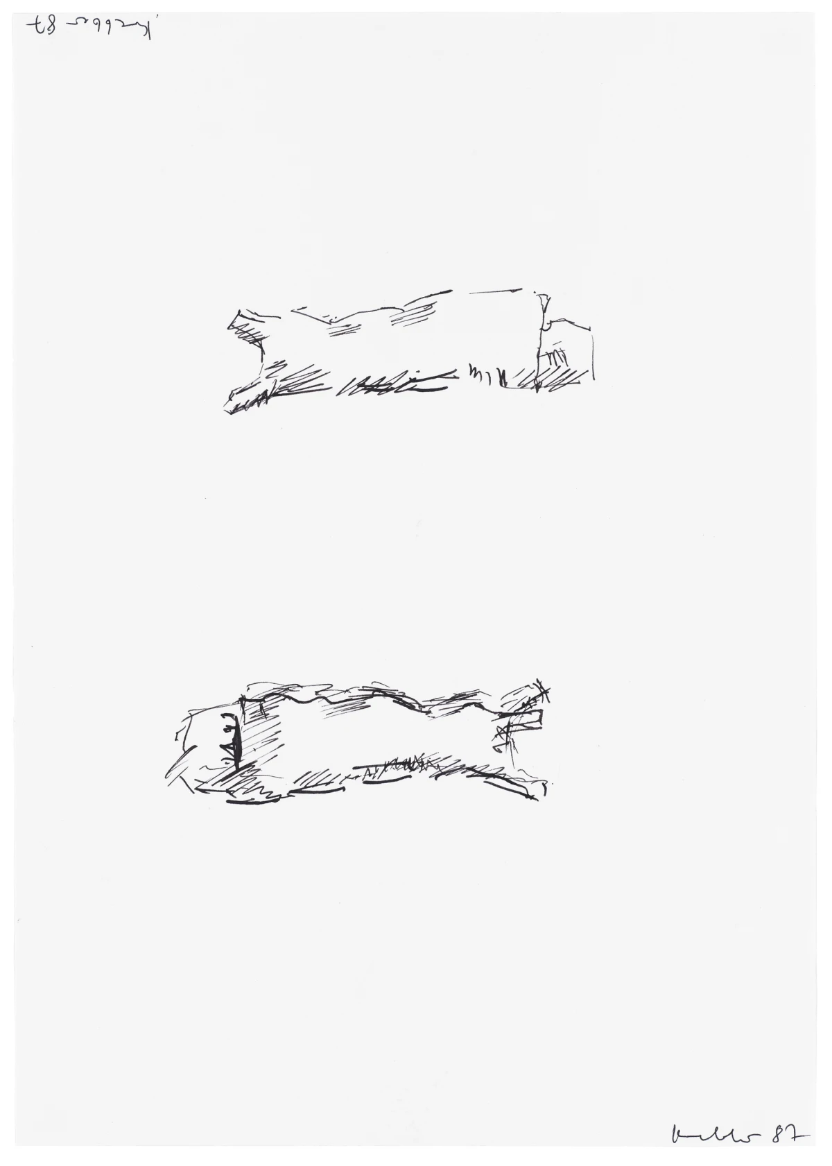 Michael Krebber, Untitled, 1987