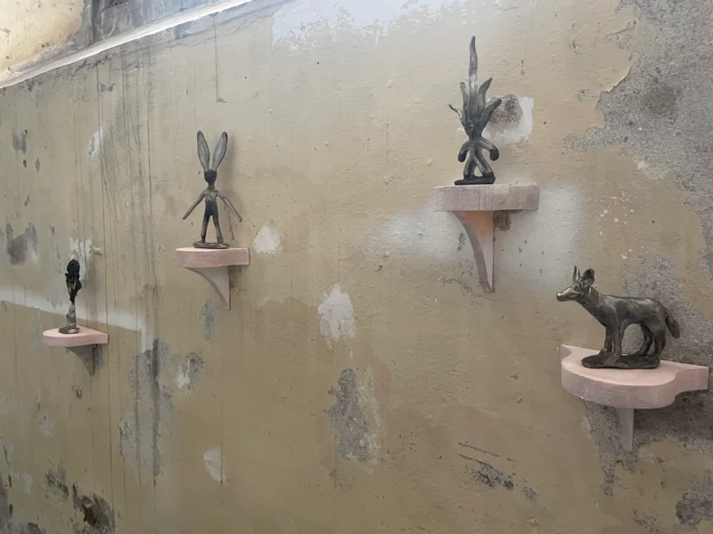 Installation shot from Victoria Rance & Alex Pemberton: Landscapes and Otherworlds, @ Heckmann Design - Studio Gallery