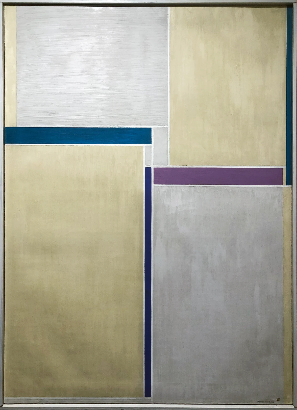 Ilya Bolotowsky, Naples Yellow And Grey, 1958