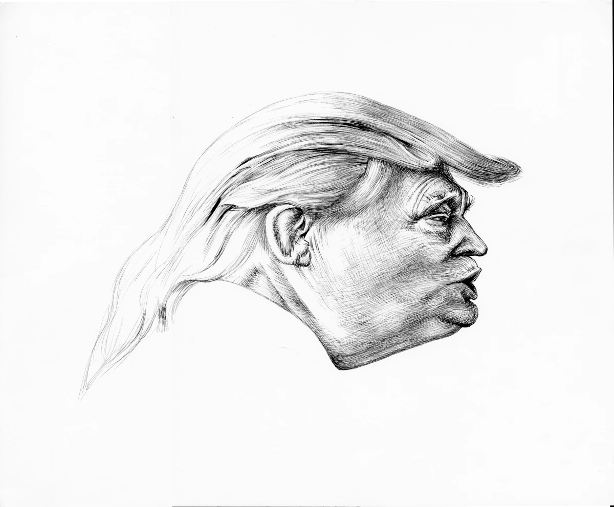 Jim Shaw, Trump Distortion #1, 2017
