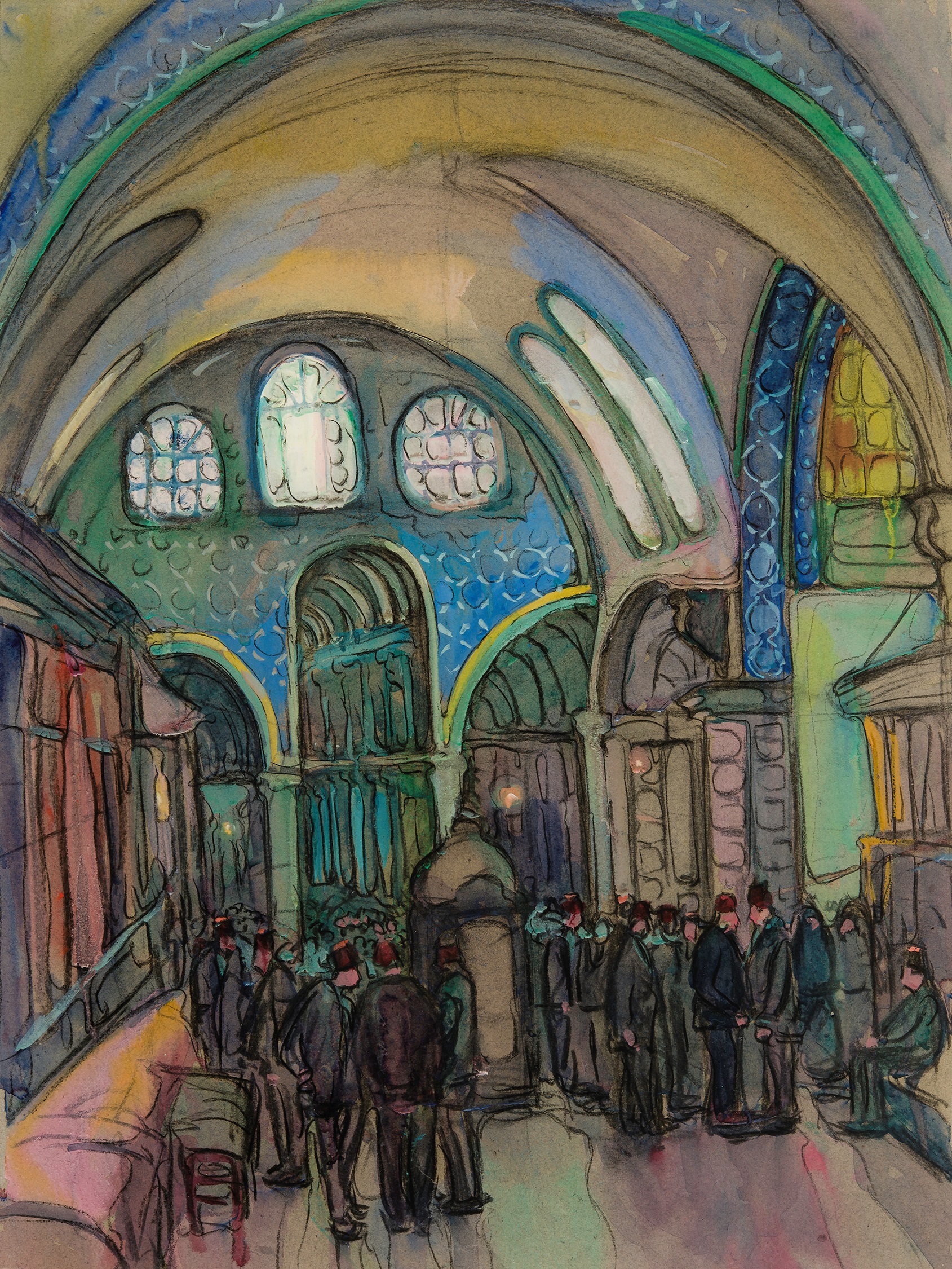 Jane Peterson, The Grand Bazaar, Constantinople, about 1924
