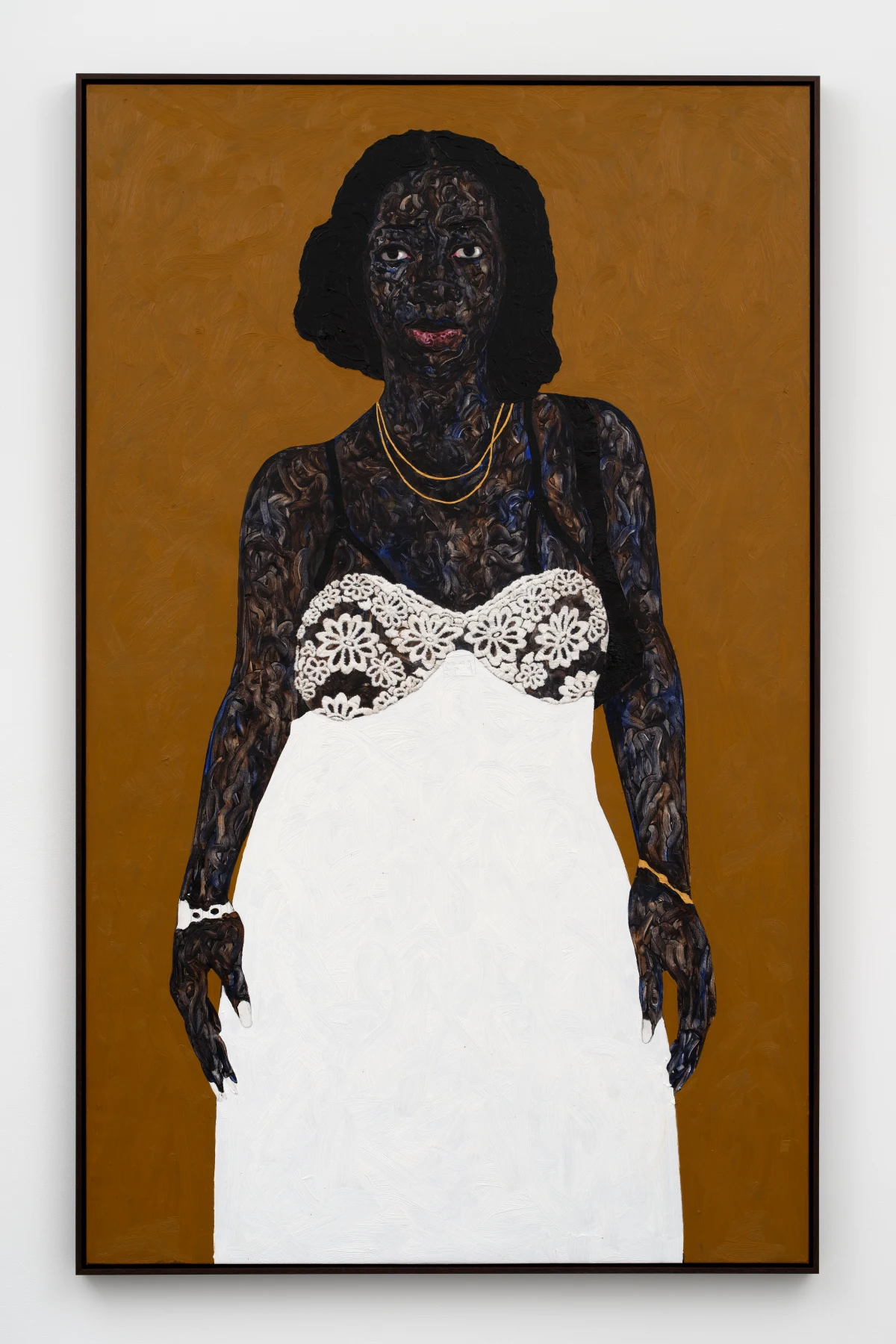 Amoako Boafo, Embroidered Bustier Dress, 2025