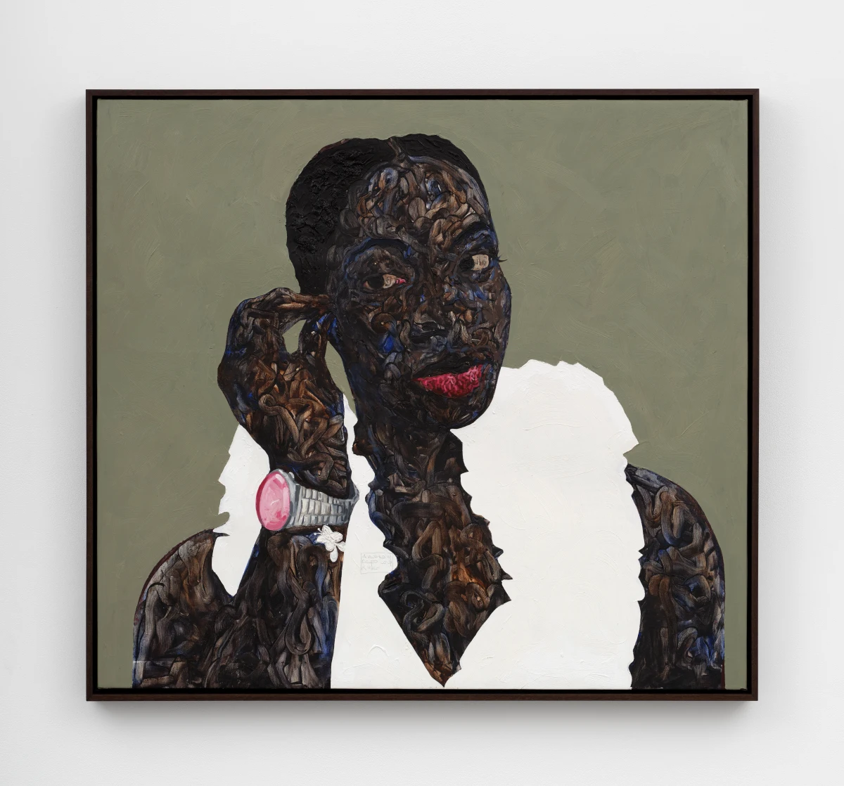 Amoako Boafo, Pink Dial, 2025