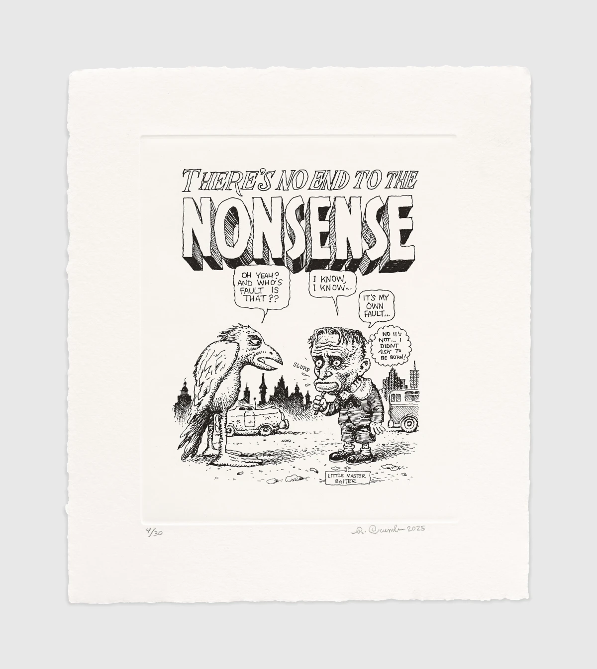 R. Crumb, Nonsense, 2025