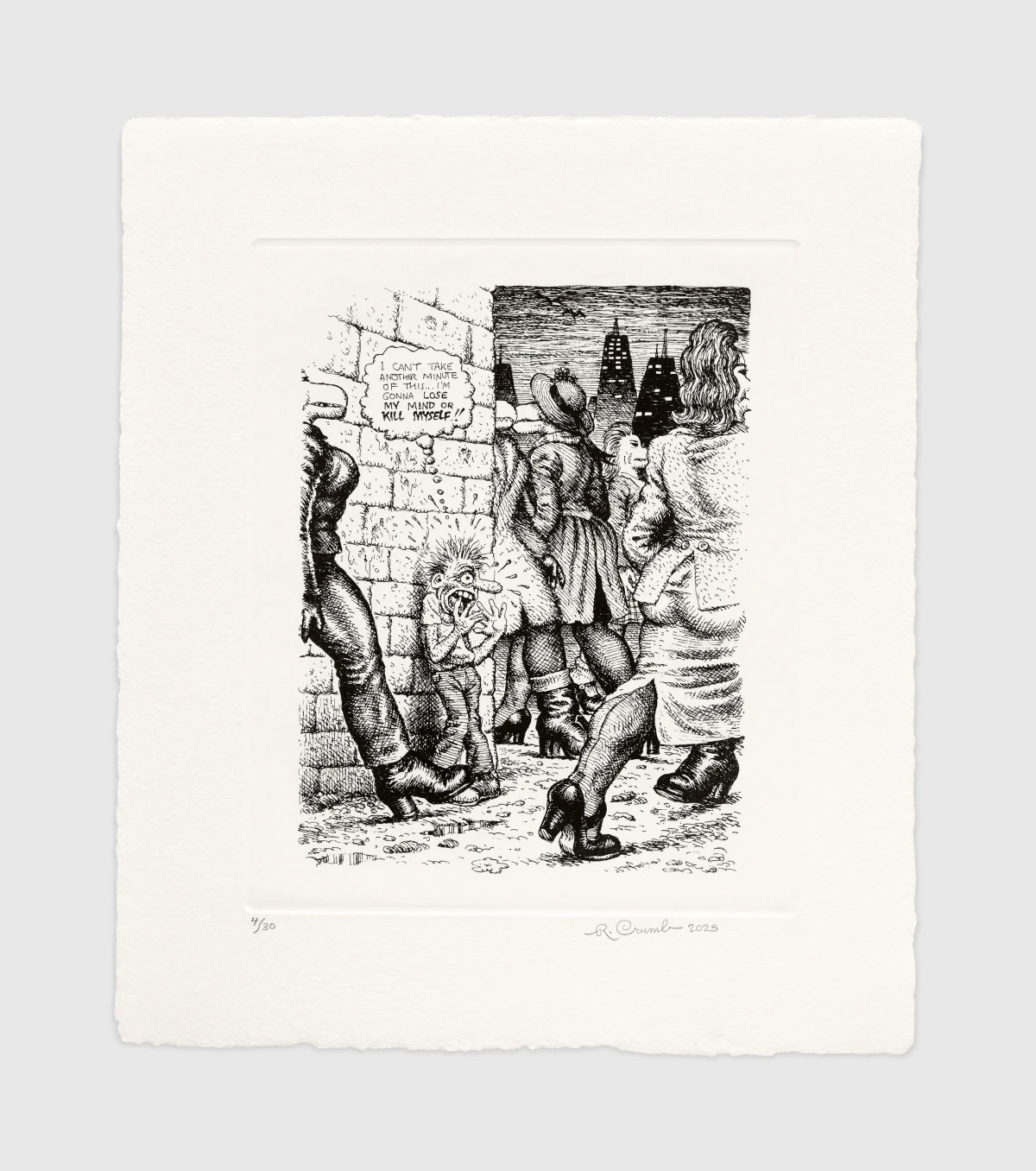 R. Crumb, I Can't Take Another Minute, 2025
