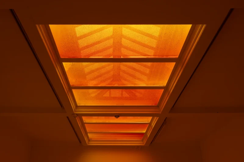 Installation shot from Nat Faulkner: Strong water, @ Camden Art Centre