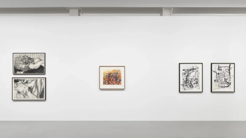 Installation shot from On Paper, @ Galerie Max Hetzler