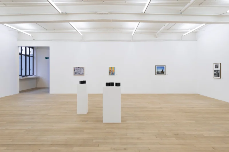 Installation shot from 35 Years of TEXTE ZUR KUNST: There Is No Art Without Criticism, @ Galerie Peter Kilchmann