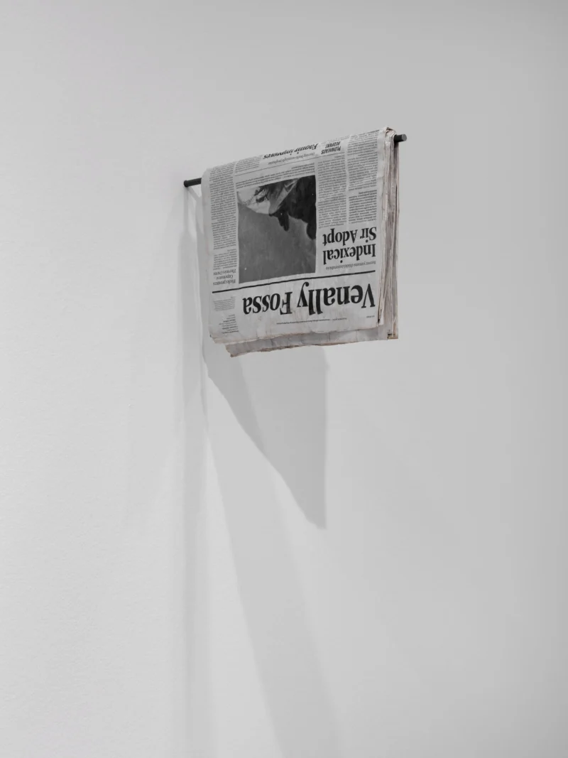 Installation shot from Mark Manders: Room with All Existing Words, @ London Mithraeum Bloomberg SPACE