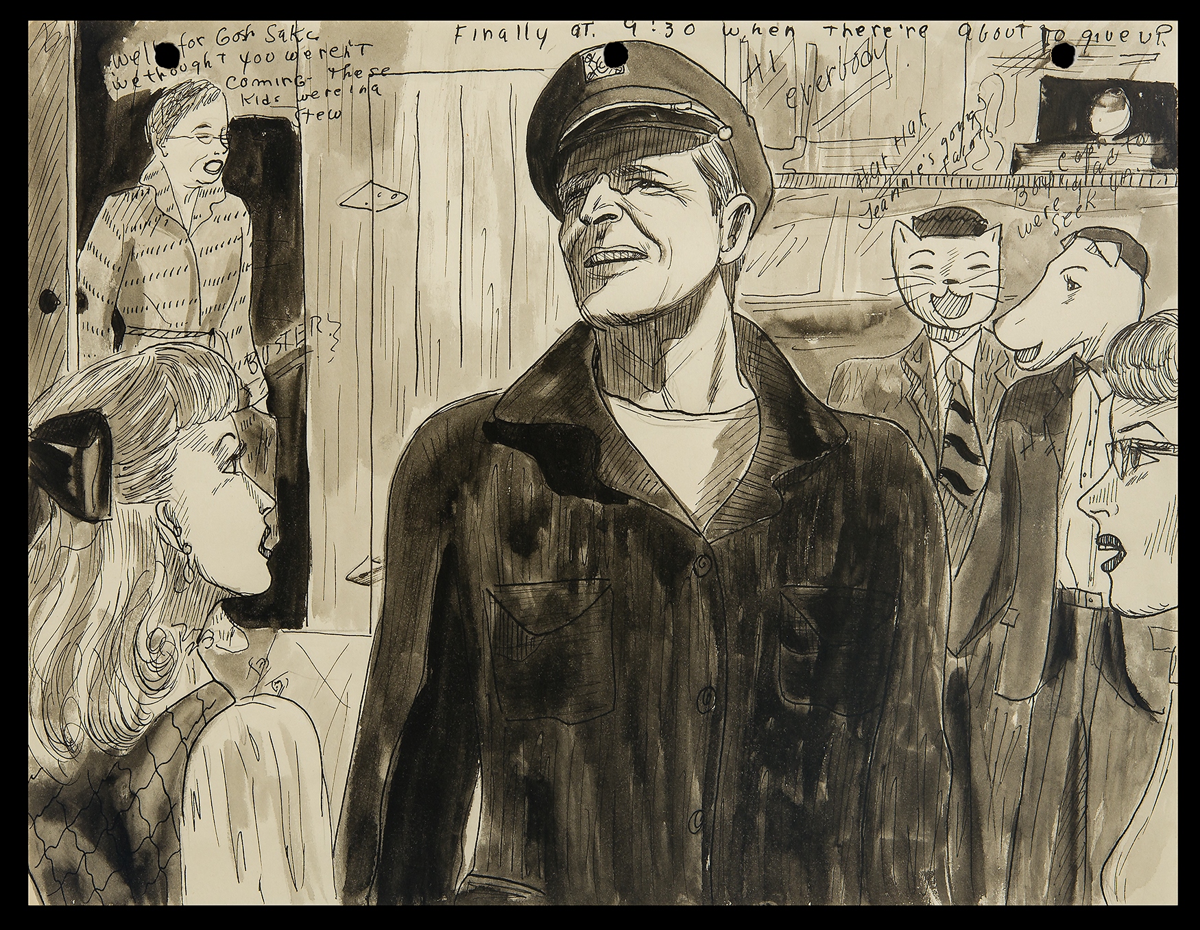 Mary P. Corbett, Untitled (Finally at 9:30 when ther're [sic] about to give up...), about 1949