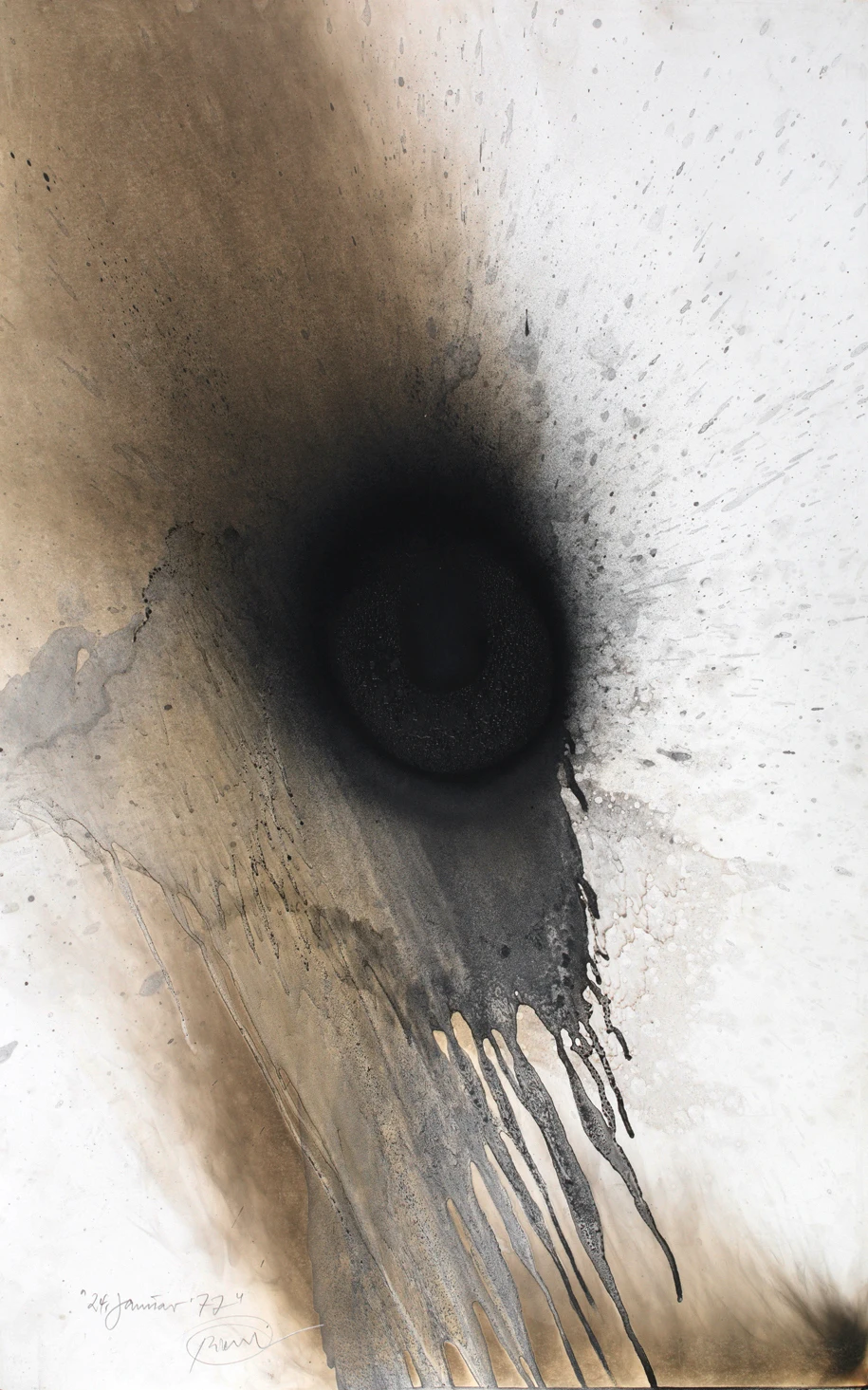 Otto Piene, 24.Januar.77, 1977