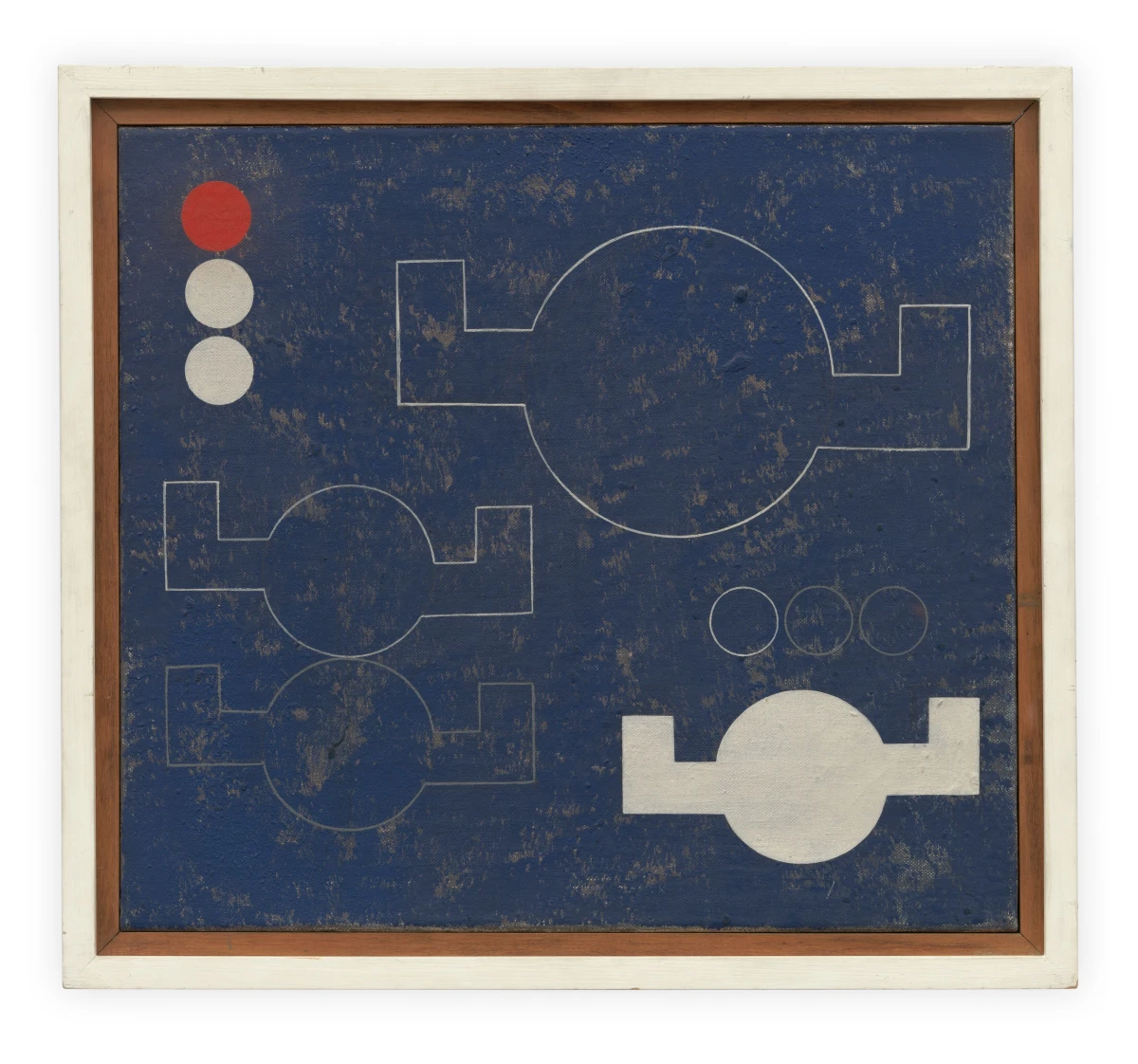 Sophie Taeuber-Arp, Composition à cercles-à-bras angulaires en lignes et plans (Composition with Circles with Angular Arms in Lines and Planes), 1930