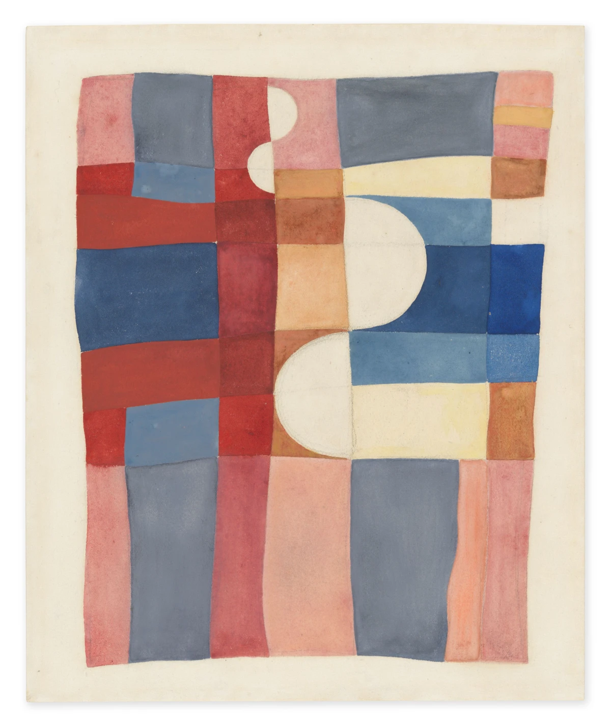 Sophie Taeuber-Arp, Motif abstrait. Composition verticale-horizontale (Abstract motif. Verticalhorizontal composition), 1925