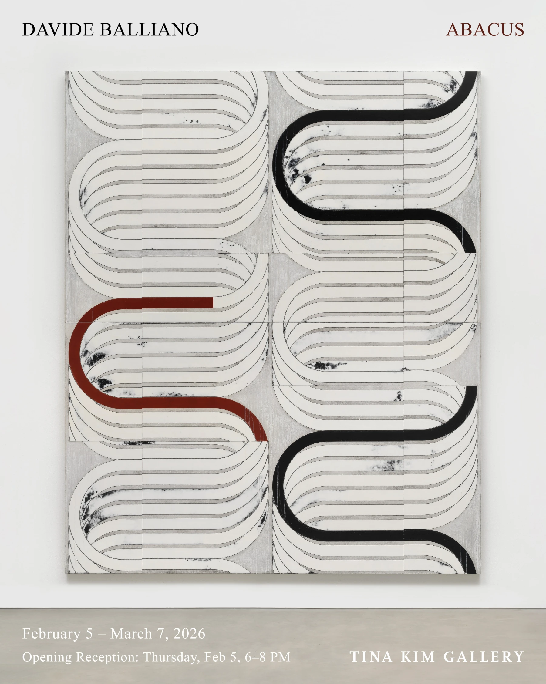 Image for Davide Balliano: Abacus, at Tina Kim Gallery
