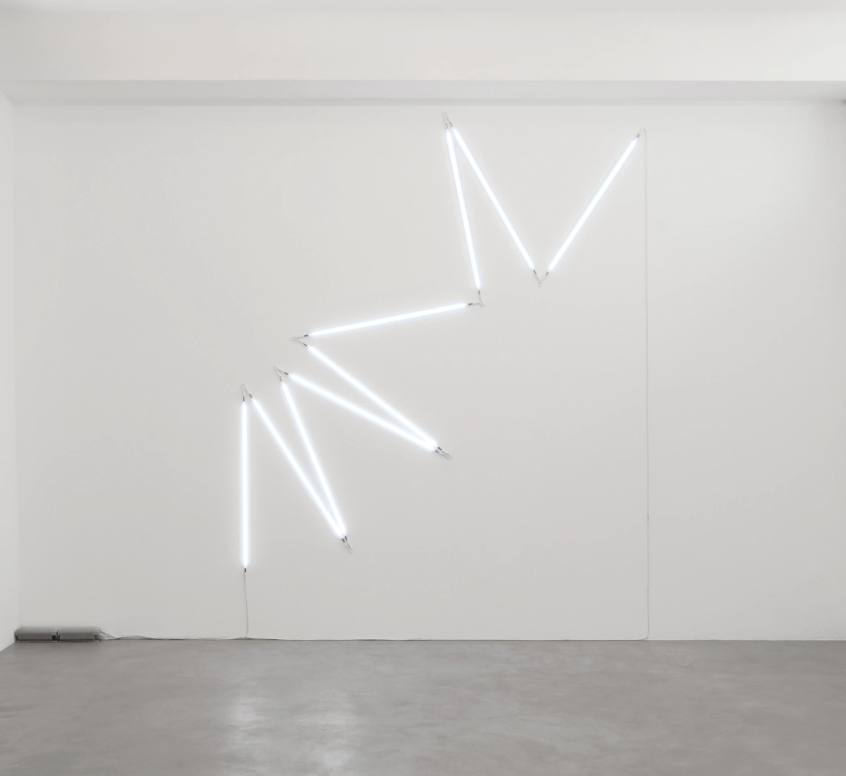 François Morellet, π piquant neonly n°10 1=10°, 2008