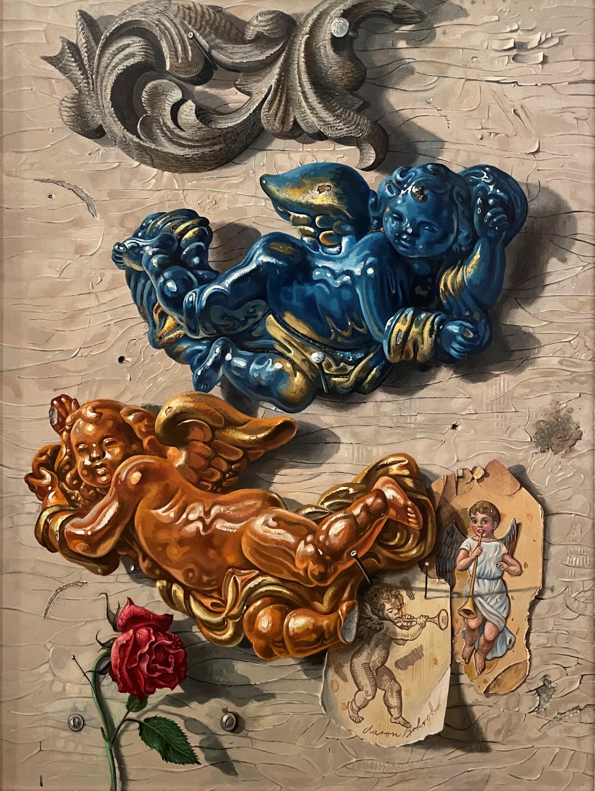 Aaron Bohrod, Complementary Angels, 1977