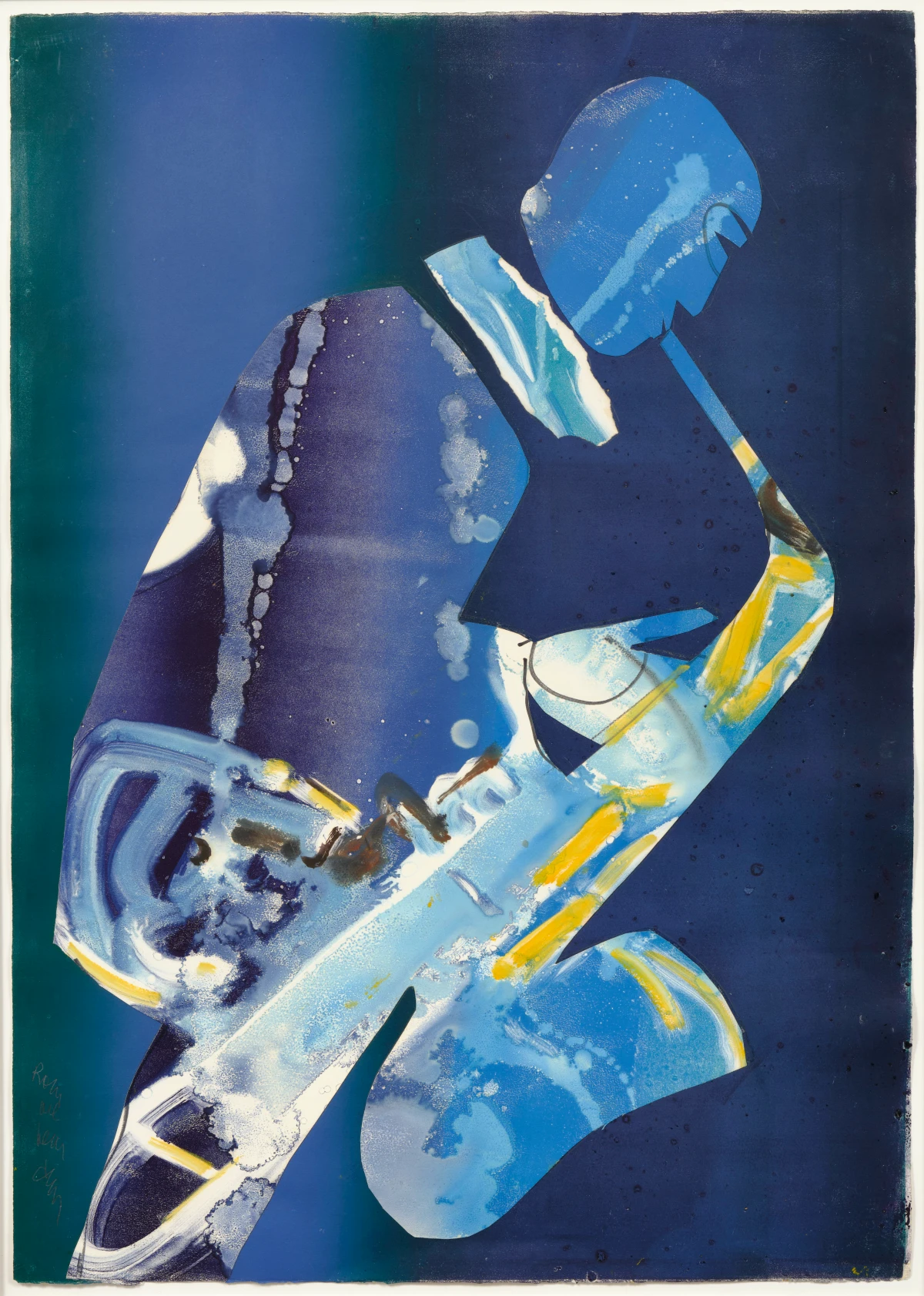 Romare Bearden, Bluer Than Blue, 1981
