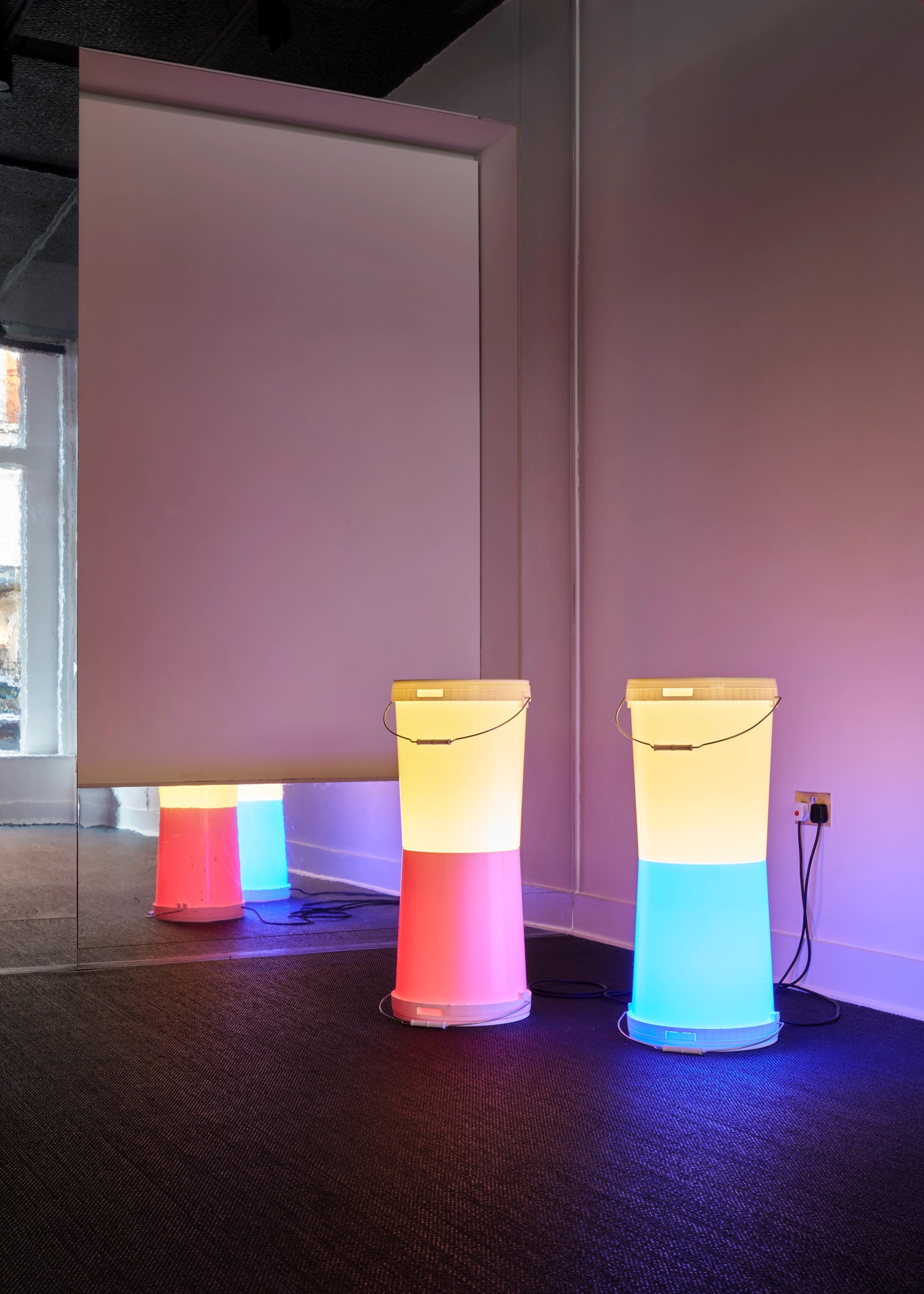 Adam Barker-Mill, Blue/White (Double Bucket), 2019