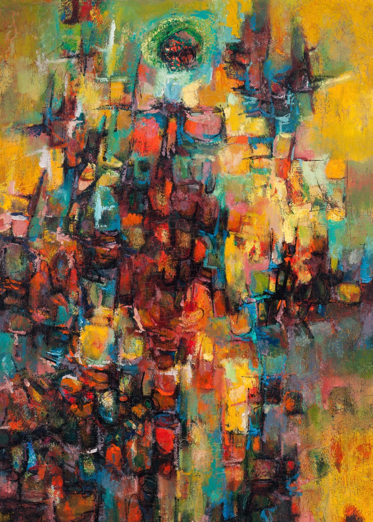 Paul Keene, Abstract Composition, 1950s