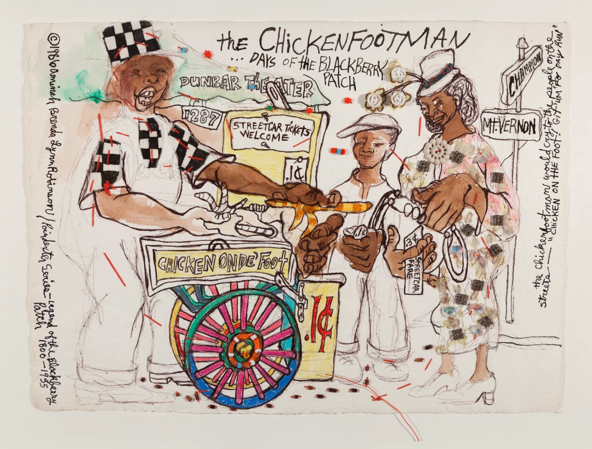 Aminah Robinson, Poindexter Series: The Chickenfoot Man, 1986