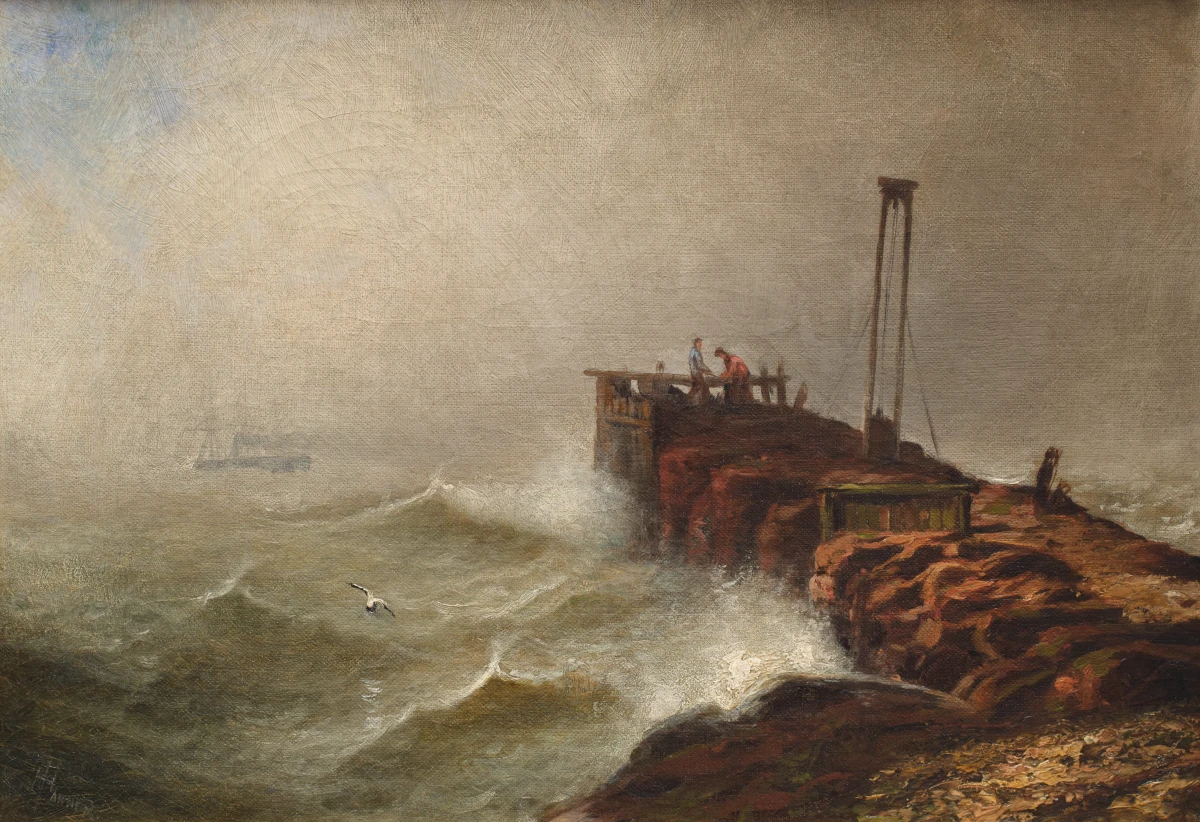 Henry Ossawa Tanner, Seascape - Jetty, 1876-1879